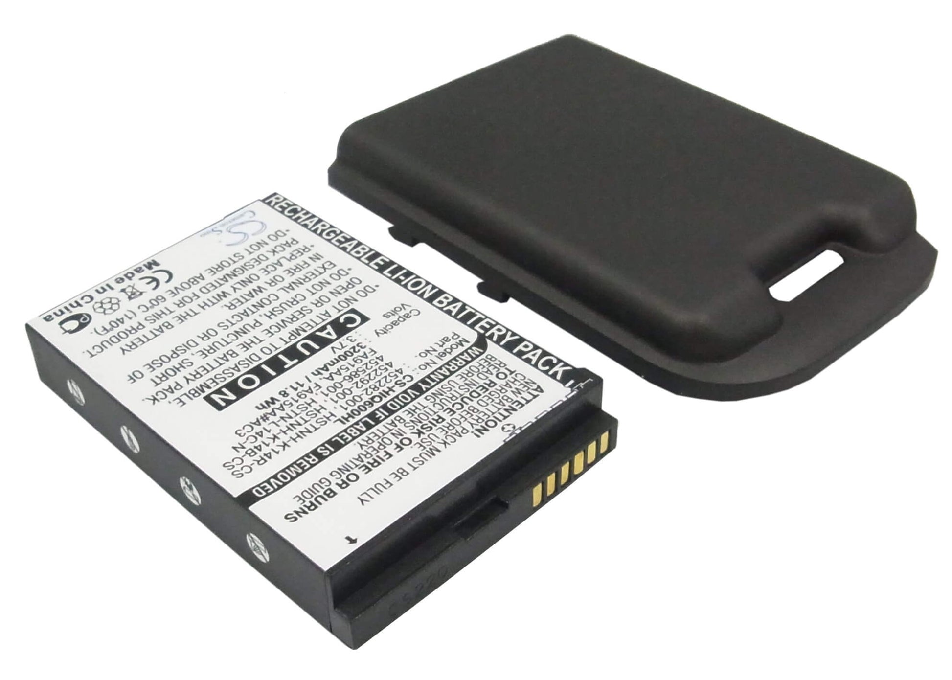 3.7V, 3200mAh, Li-ion Battery fits Hp, Ipaq 600, Ipaq 610, 11.84Wh