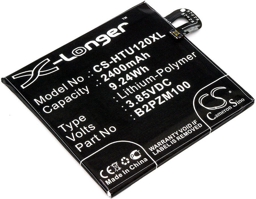 3.85V, 2400mAh, Li-Polymer Battery fits Htc, Alpine, U Play, 9.24Wh