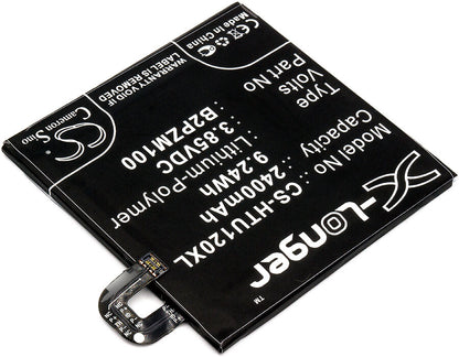 3.85V, 2400mAh, Li-Polymer Battery fits Htc, Alpine, U Play, 9.24Wh
