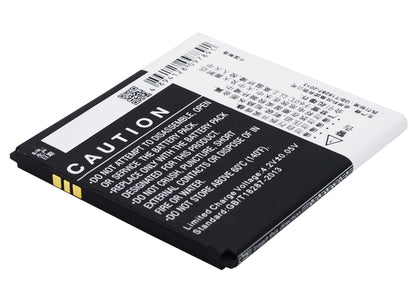 3.7V, 2000mAh, Li-ion Battery fits Phicomm, I800, I800dz, 7.4Wh