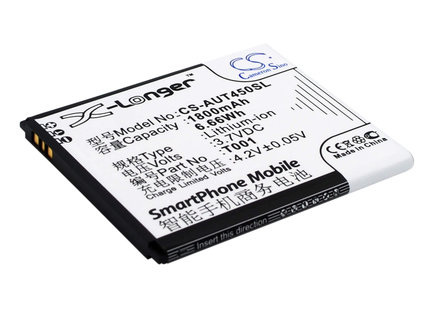 3.7V, 1800mAh, Li-ion Battery fits Asus, T45, T45-t001, 6.66Wh