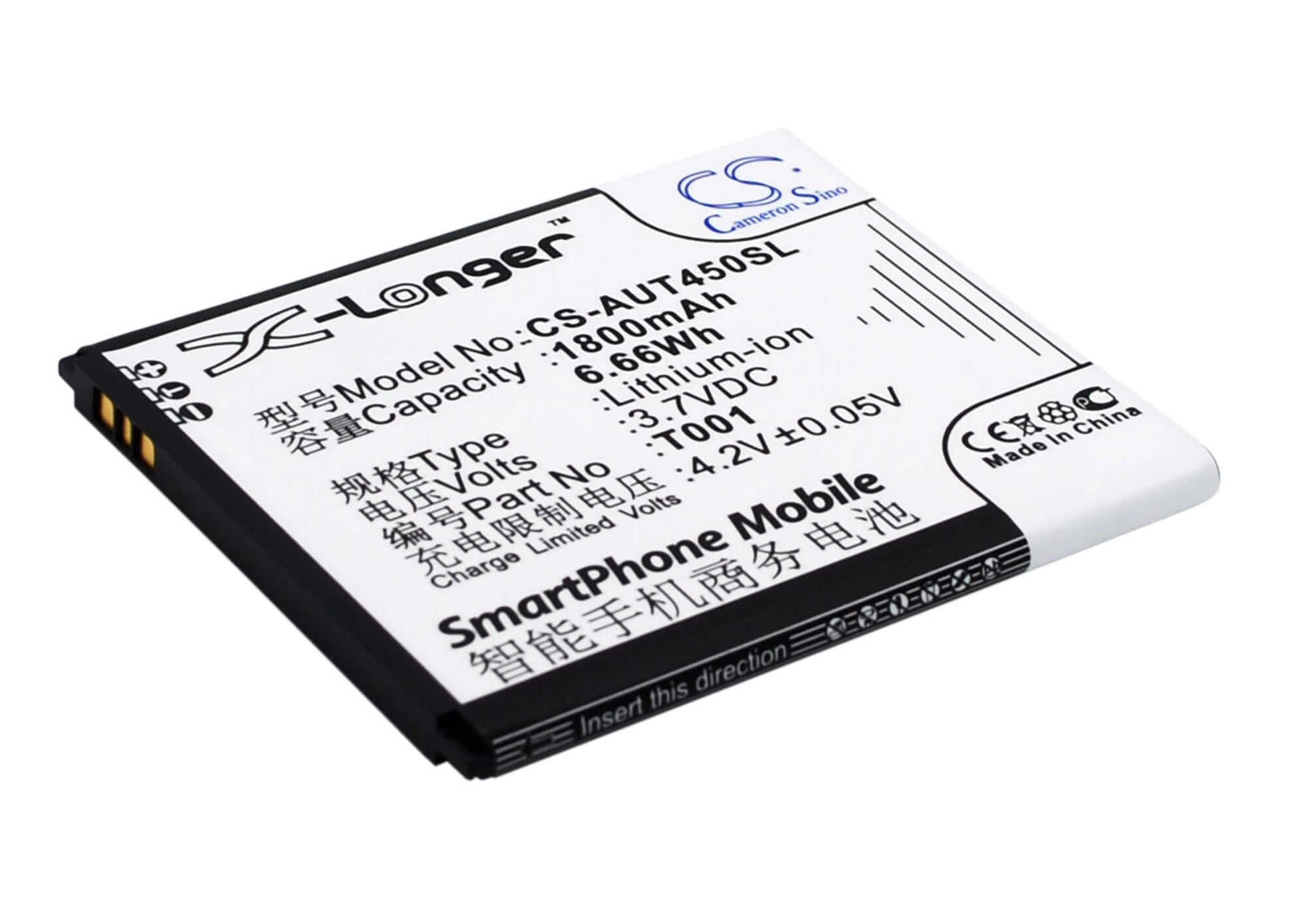 3.7V, 1800mAh, Li-ion Battery fits Asus, T45, T45-t001, 6.66Wh