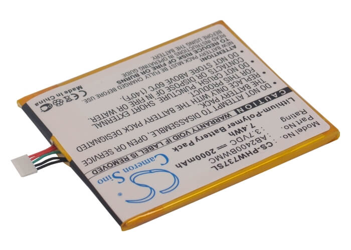3.7V, 2000mAh, Li-Polymer Battery fits Philips, Ctw737nay, Xenium W736, 7.4Wh