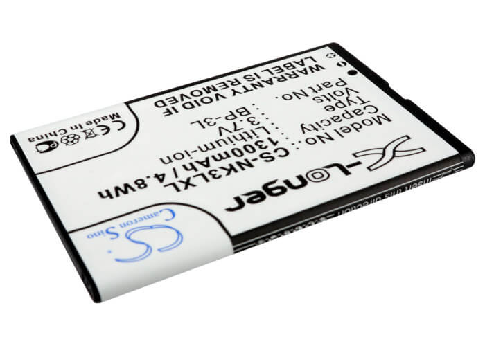 3.7V, 1300mAh, Li-ion Battery fits Myphone, 1080, 9010, 4.81Wh