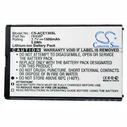 3.7V, 1500mAh, Li-ion Battery fits Acer, Betouch E130, Betouch E130 B, 5.55Wh