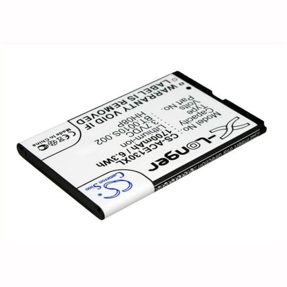 3.7V, 1700mAh, Li-ion Battery fits Acer, Acer Betouch E130 B, Betouch E130, 6.29Wh