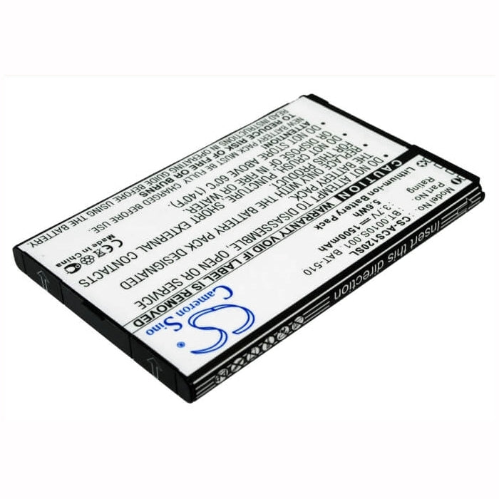 3.7V, 1500mAh, Li-ion Battery fits Acer, Liquid Metal Mt, S120, 5.55Wh