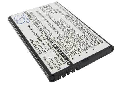 3.7V, 1500mAh, Li-ion Battery fits Lg, Bryce, Esteem 4g, 5.55Wh