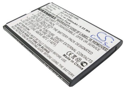3.7V, 1500mAh, Li-ion Battery fits Metropcs, Esteem, Ms910, 5.55Wh
