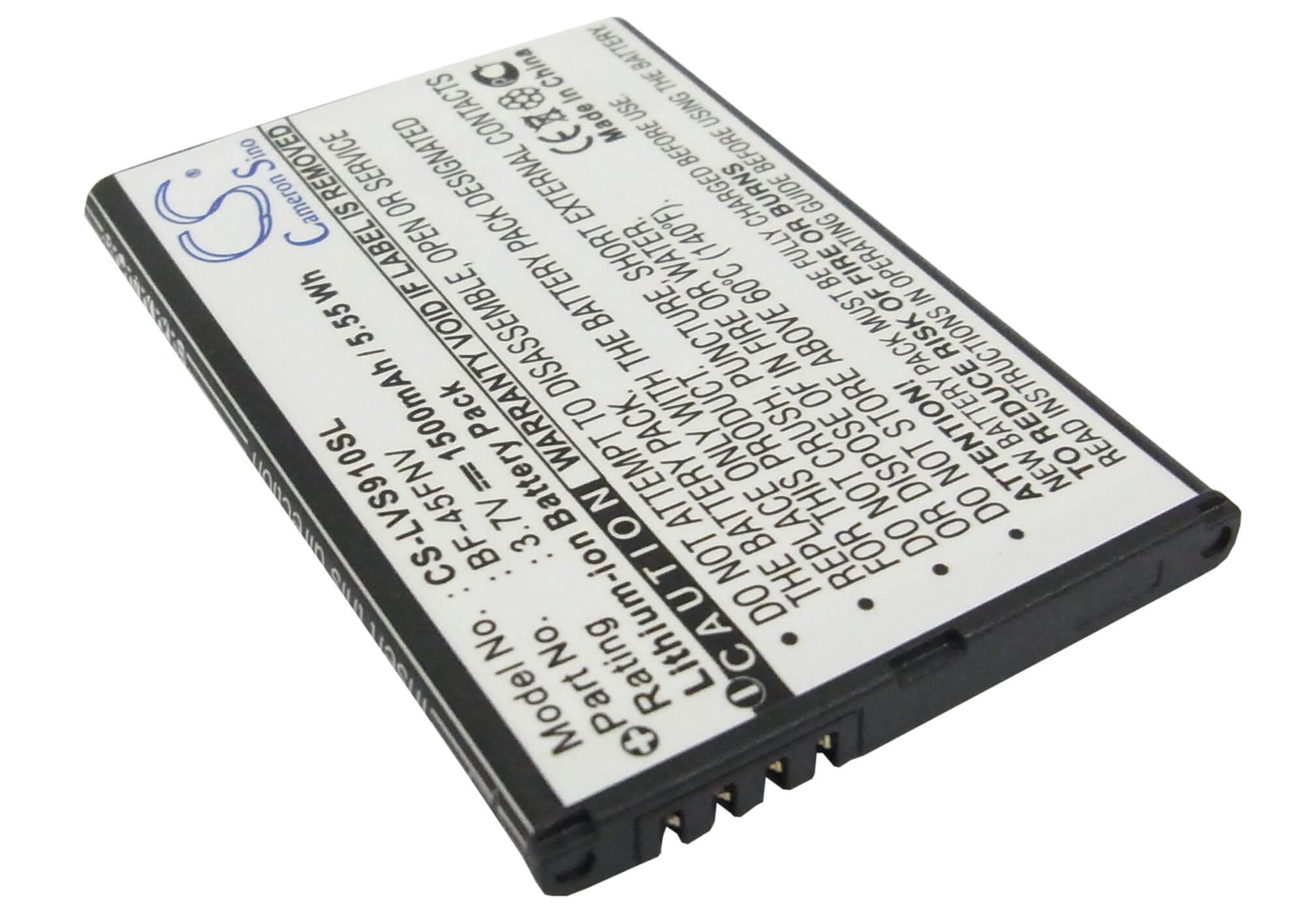 3.7V, 1500mAh, Li-ion Battery fits Metropcs, Esteem, Ms910, 5.55Wh