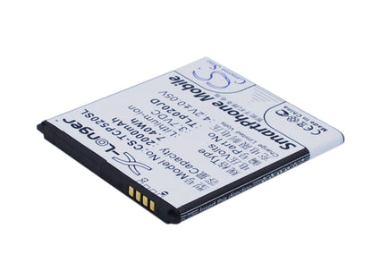 3.7V, 2000mAh, Li-ion Battery fits Tcl, P5181, P518l, 7.4Wh