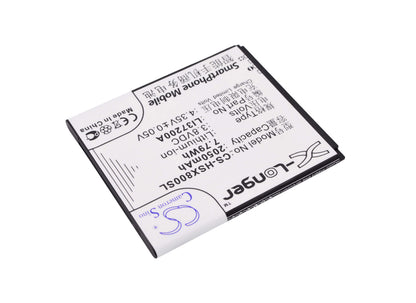 3.8V, 2050mAh, Li-Polymer Battery fits Hisense, E620m, Hs-e620m, 7.79Wh