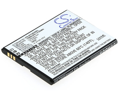 3.7V, 1500mAh, Li-ion Battery fits K-touch, U83t, 5.55Wh