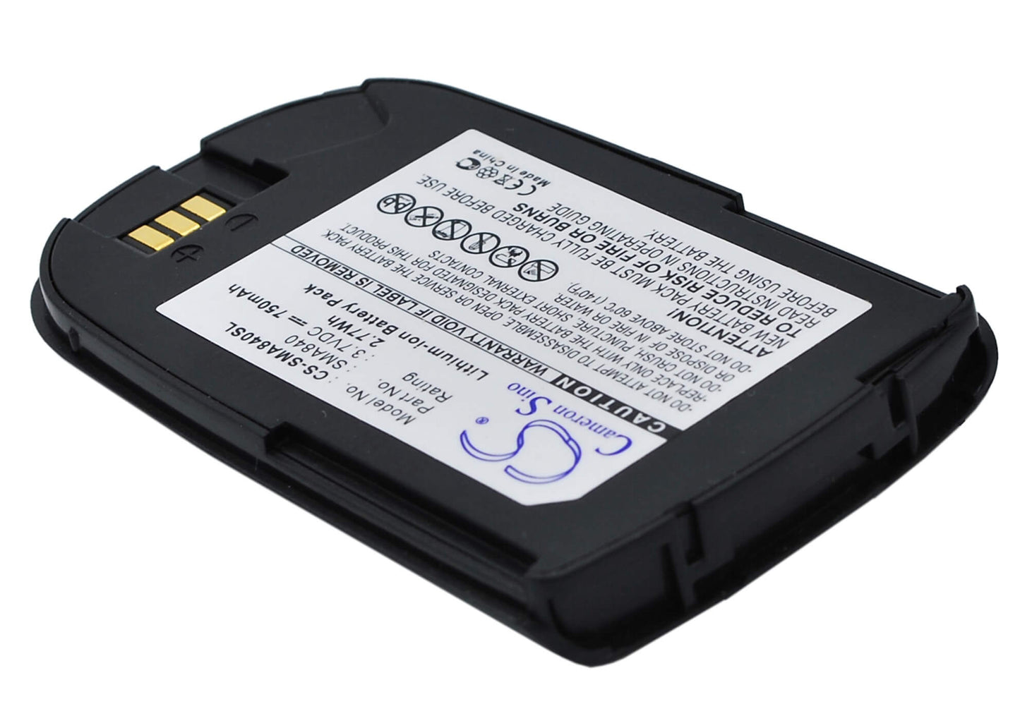 3.7V, 750mAh, Li-ion Battery fits Samsung, Pm-a840, Sph-a820, 2.775Wh