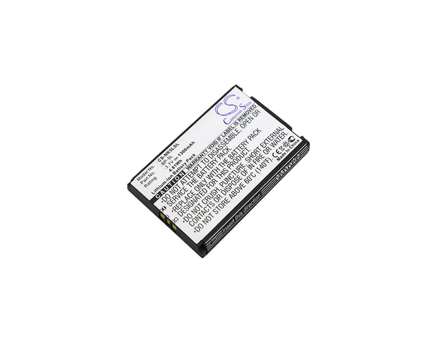 3.7V, 1300mAh, Li-ion Battery fits Nokia, 770, 7700, 4.81Wh