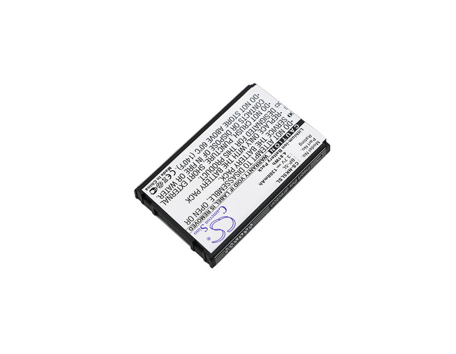 3.7V, 1300mAh, Li-ion Battery fits Nokia, 770, 7700, 4.81Wh