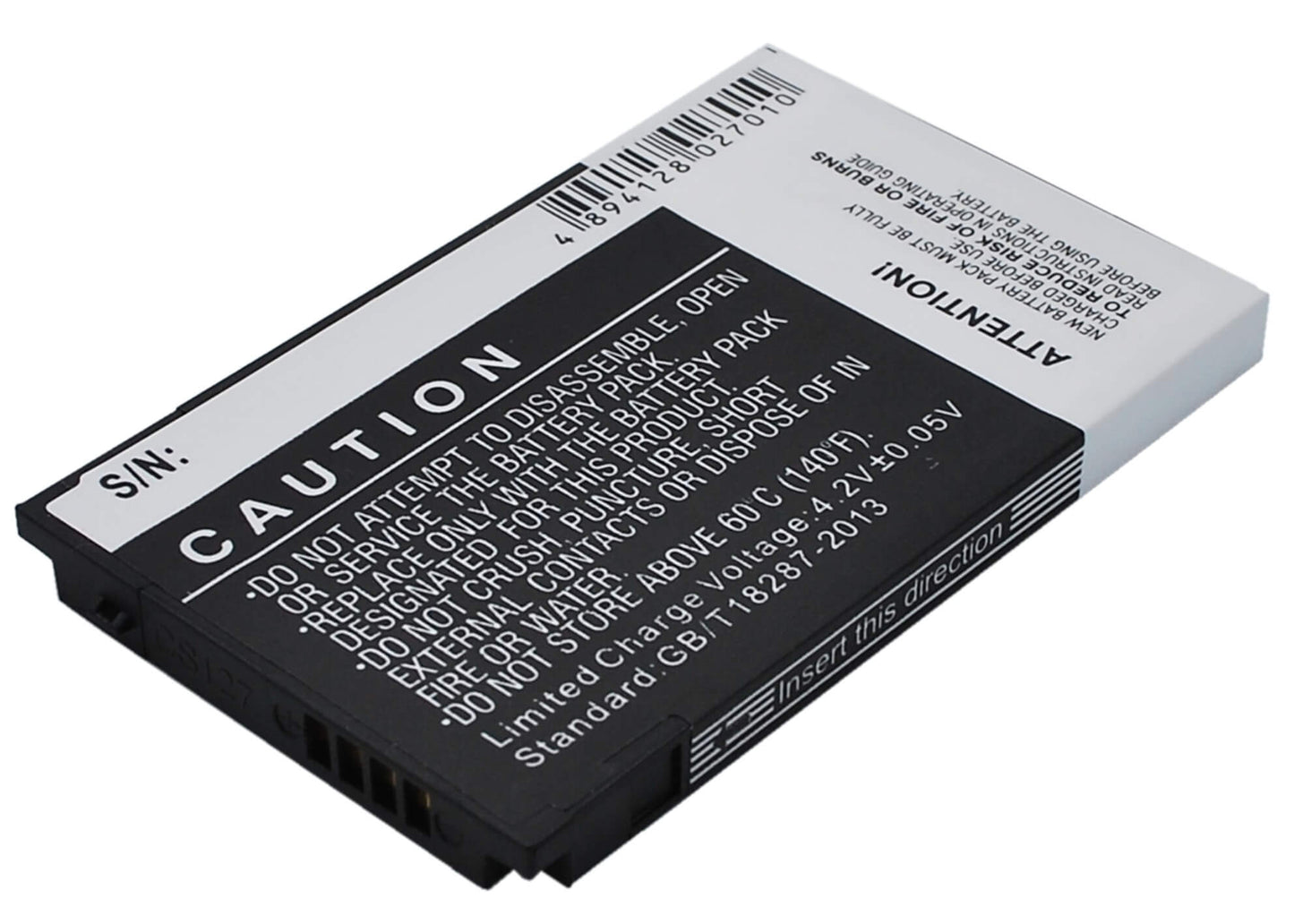 3.7V, 1350mAh, Li-ion Battery fits Htc, Neon 200, Neon 400, 4.995Wh