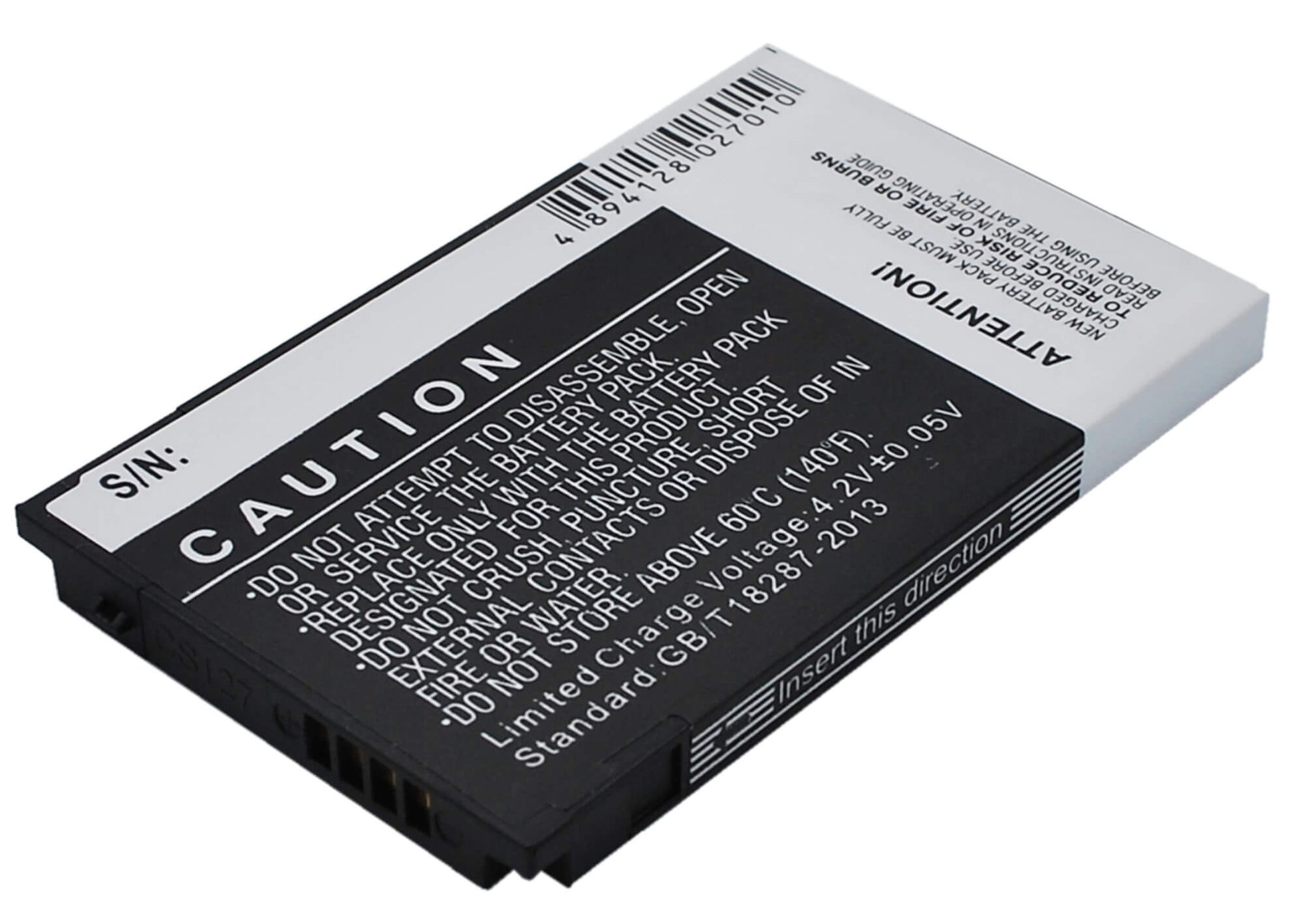 3.7V, 1350mAh, Li-ion Battery fits Htc, Neon 200, Neon 400, 4.995Wh