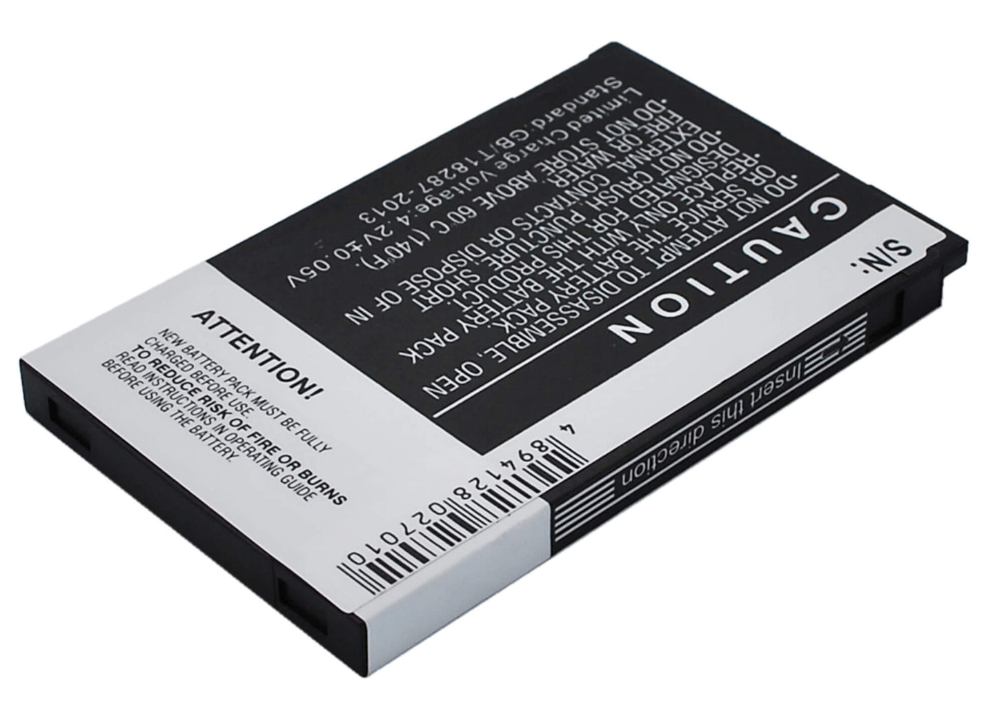 3.7V, 1350mAh, Li-ion Battery fits Htc, Neon 200, Neon 400, 4.995Wh