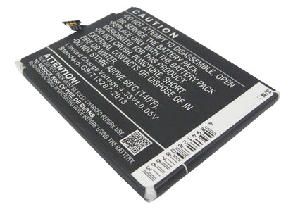 3.8V, 2300mAh, Li-Polymer Battery fits Meizu, M055, M351, 8.74Wh