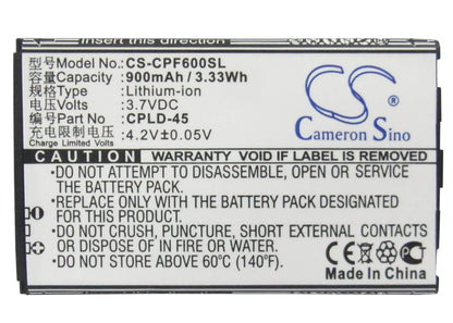 3.7V, 900mAh, Li-ion Battery fits Coolpad, 8830, E506, 3.33Wh