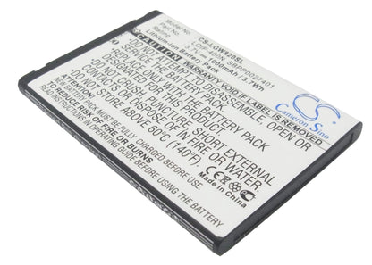 3.7V, 1000mAh, Li-ion Battery fits Lg, Etna, Expo Gw820, 3.7Wh