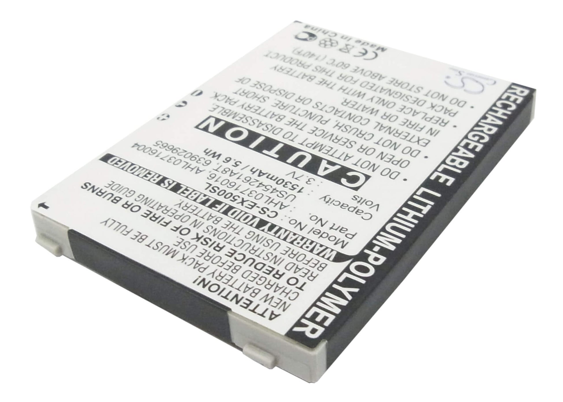 3.7V, 1530mAh, Li-Polymer Battery fits Pharos, Gps Phone, Gps Phone 600e, 5.661Wh