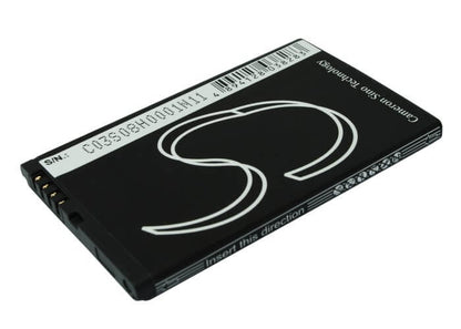 3.7V, 1300mAh, Li-ion Battery fits Motorola, Bravo, Defy, 4.81Wh