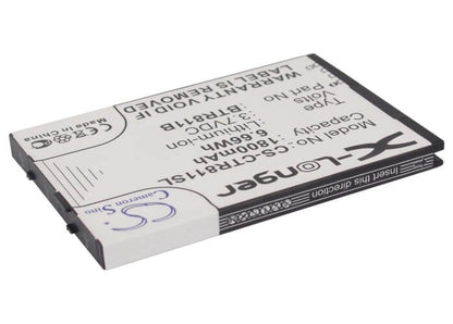 3.7V, 1800mAh, Li-ion Battery fits Casio, C811, Ca201, 6.66Wh