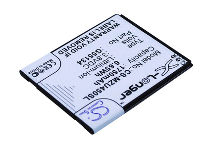3.8V, 1750mAh, Li-ion Battery fits Navon, Mizu M450, Mizu M450 Dual Sim, 6.65Wh