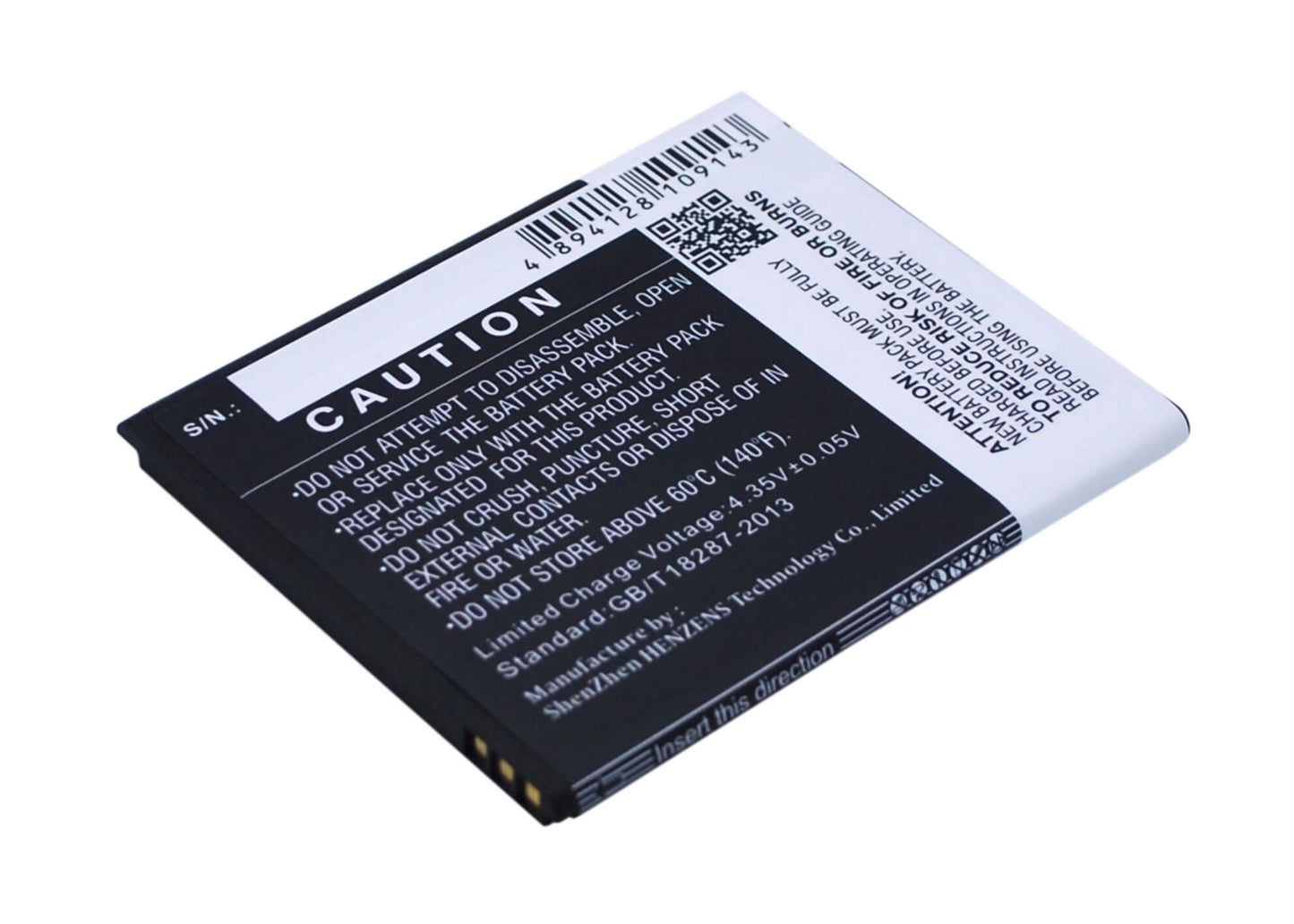 3.8V, 1750mAh, Li-ion Battery fits Navon, Mizu M450, Mizu M450 Dual Sim, 6.65Wh