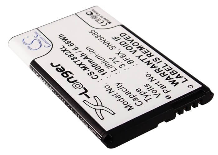 3.7V, 1800mAh, Li-ion Battery fits Motorola, Domino +, Droid 3, 6.66Wh