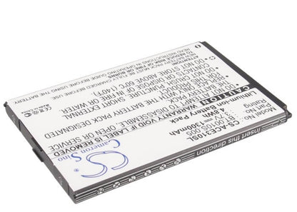 3.7V, 1300mAh, Li-ion Battery fits Acer, Betouch E210, C6, 4.81Wh