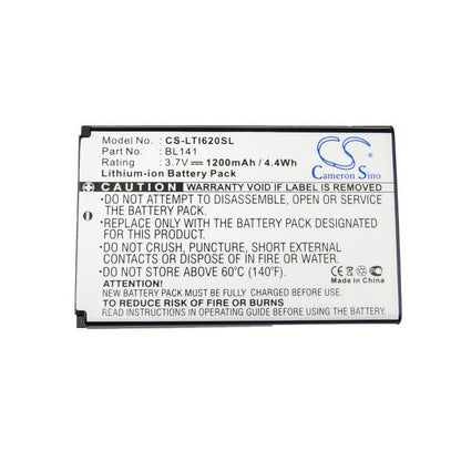 3.7V, 1400mAh, Li-ion Battery fits Lenovo, I62, O3, 5.18Wh