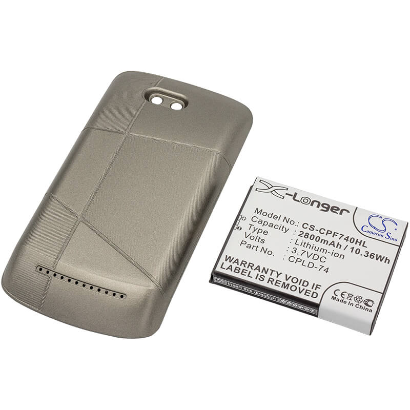 3.7V, 2800mAh, Li-ion Battery fits Metropcs, Cp5860em, Quattro 4g, 10.36Wh