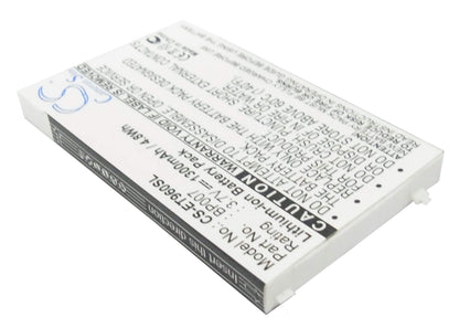 3.7V, 1300mAh, Li-Polymer Battery fits Lenovo, Et960, 4.81Wh