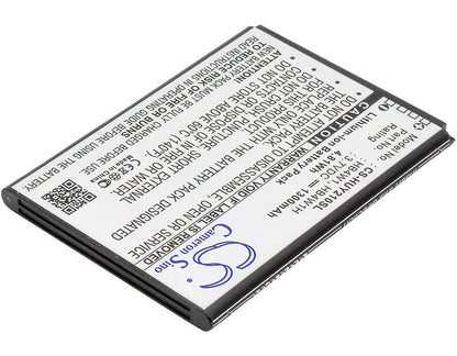 3.7V, 1300mAh, Li-ion Battery fits Huawei, Ascend G510, Ascend C8813, 4.81Wh