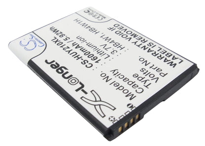 3.7V, 1600mAh, Li-ion Battery fits Huawei, Ascend C8813d, Ascend G520, 5.92Wh