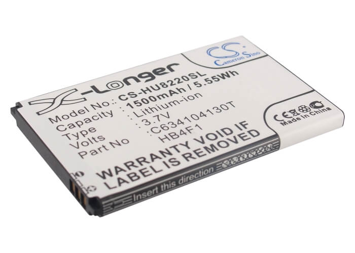 3.7V, 1500mAh, Li-ion Battery fits Blu, Rave, 5.55Wh