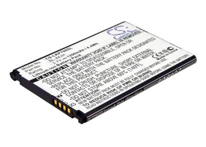 3.7V, 1200mAh, Li-ion Battery fits Boostmobile, Lg730, Veni, 4.44Wh