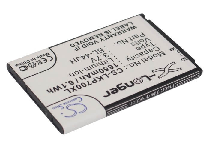 3.7V, 1650mAh, Li-ion Battery fits Boostmobile, Lg730, Veni, 6.105Wh
