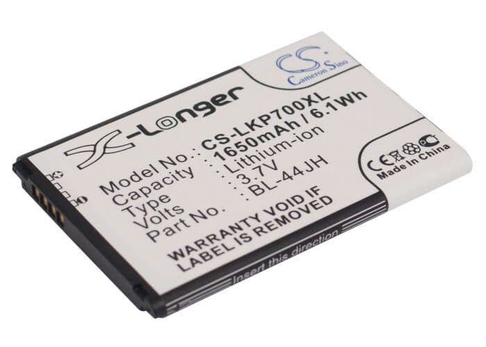 3.7V, 1650mAh, Li-ion Battery fits Cricket, Lw770, Optimus Regard, 6.105Wh