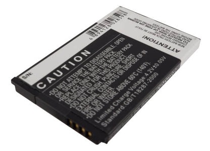 3.7V, 1100mAh, Li-ion Battery fits Htc, Clic100, Click, 4.07Wh