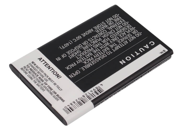 3.7V, 1600mAh, Li-ion Battery fits Verizon, Touch Pro 2, Vx6875, 5.92Wh