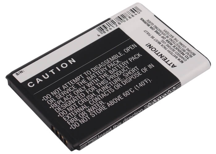3.7V, 1600mAh, Li-ion Battery fits Verizon, Touch Pro 2, Vx6875, 5.92Wh