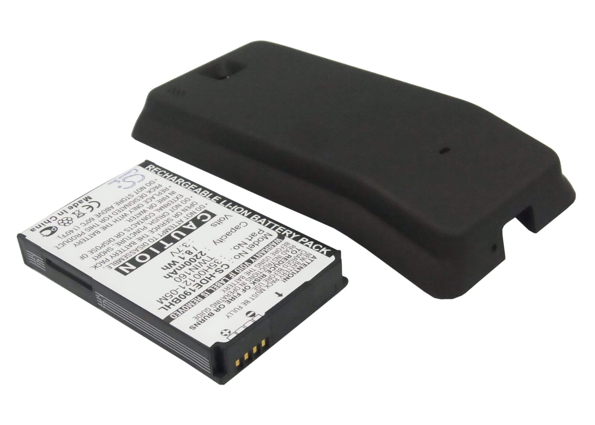 Black, 3.7V, 2200mAh, Li-ion Battery fits Dopod, A6288, 8.14Wh