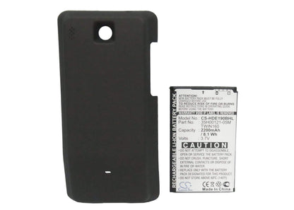 Black, 3.7V, 2200mAh, Li-ion Battery fits Dopod, A6288, 8.14Wh