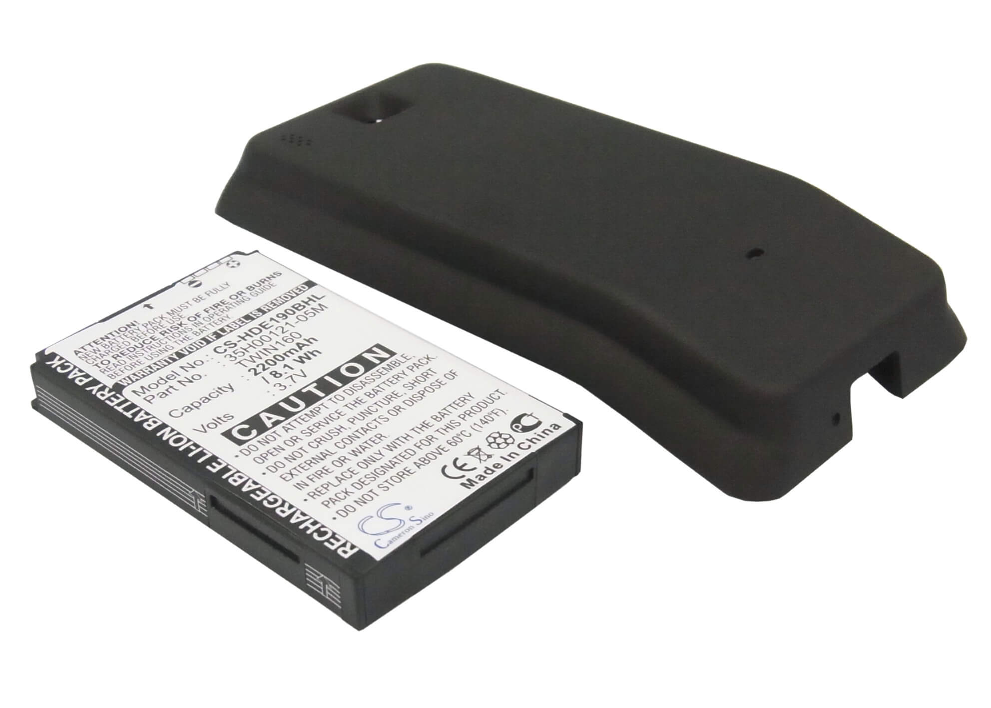 3.7V, 2200mAh, Li-ion Battery fits Htc, A6263, Hero, 8.14Wh