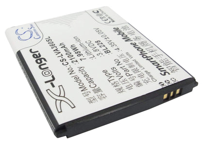 3.8V, 2100mAh, Li-ion Battery fits Lenovo, A360t, 7.98Wh