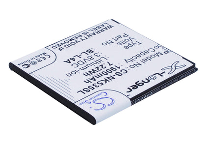 3.8V, 1900mAh, Li-ion Battery fits Nokia, Lumia 535, Lumia 535 Dual Sim, 7.22Wh